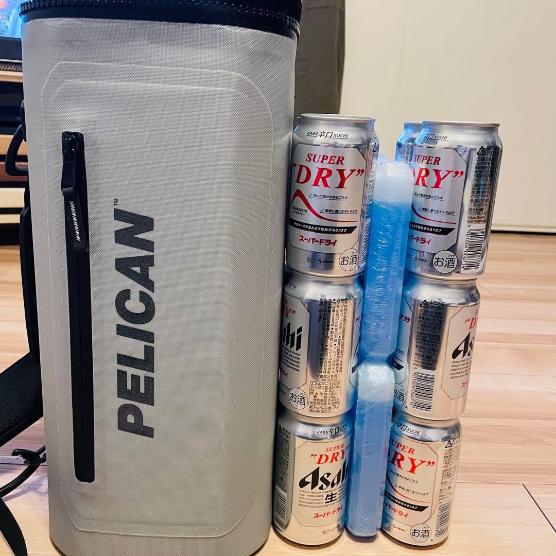【新品未使用】PELICAN クーラーバッグ グレー 耐水 止水ジッパー 軽量