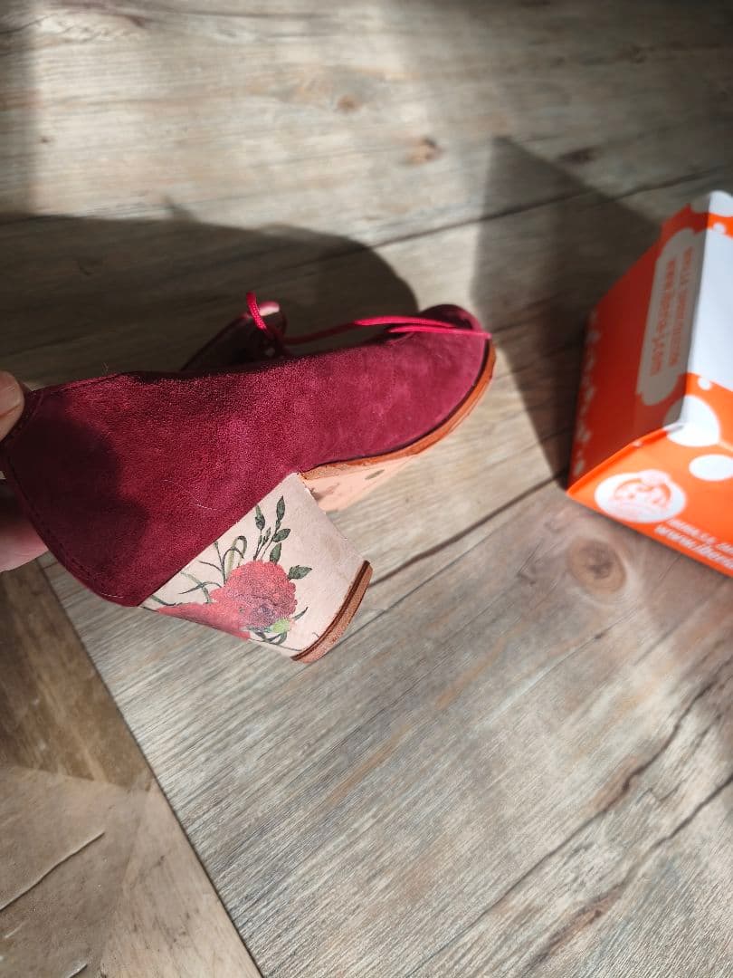 フラメンコシューズ OSUNA　タコン模様あり　甲高　幅広