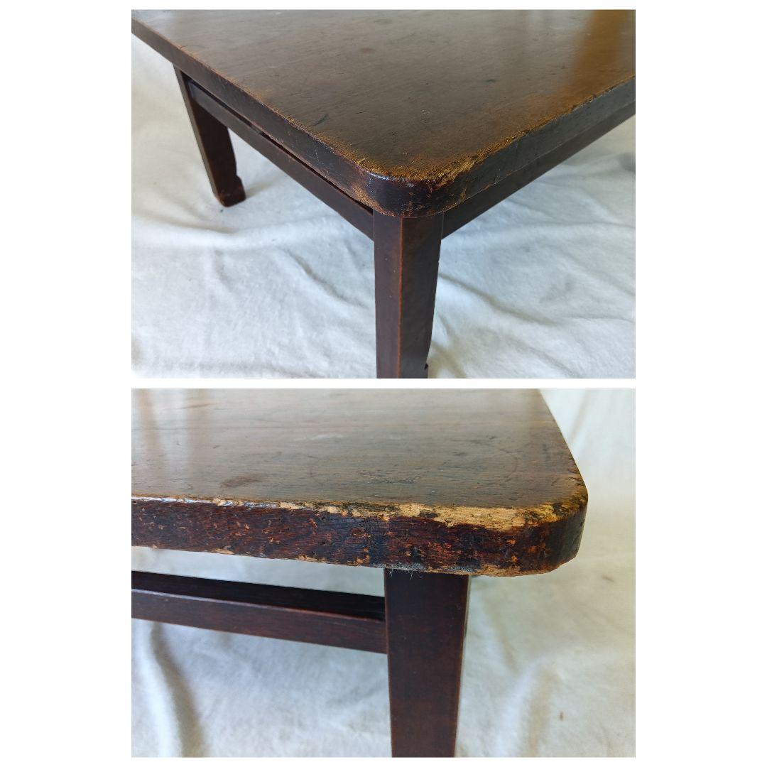 文机　座卓　勉強机　レトロ　アンティーク　ミニセンターテーブル　年代物　骨董