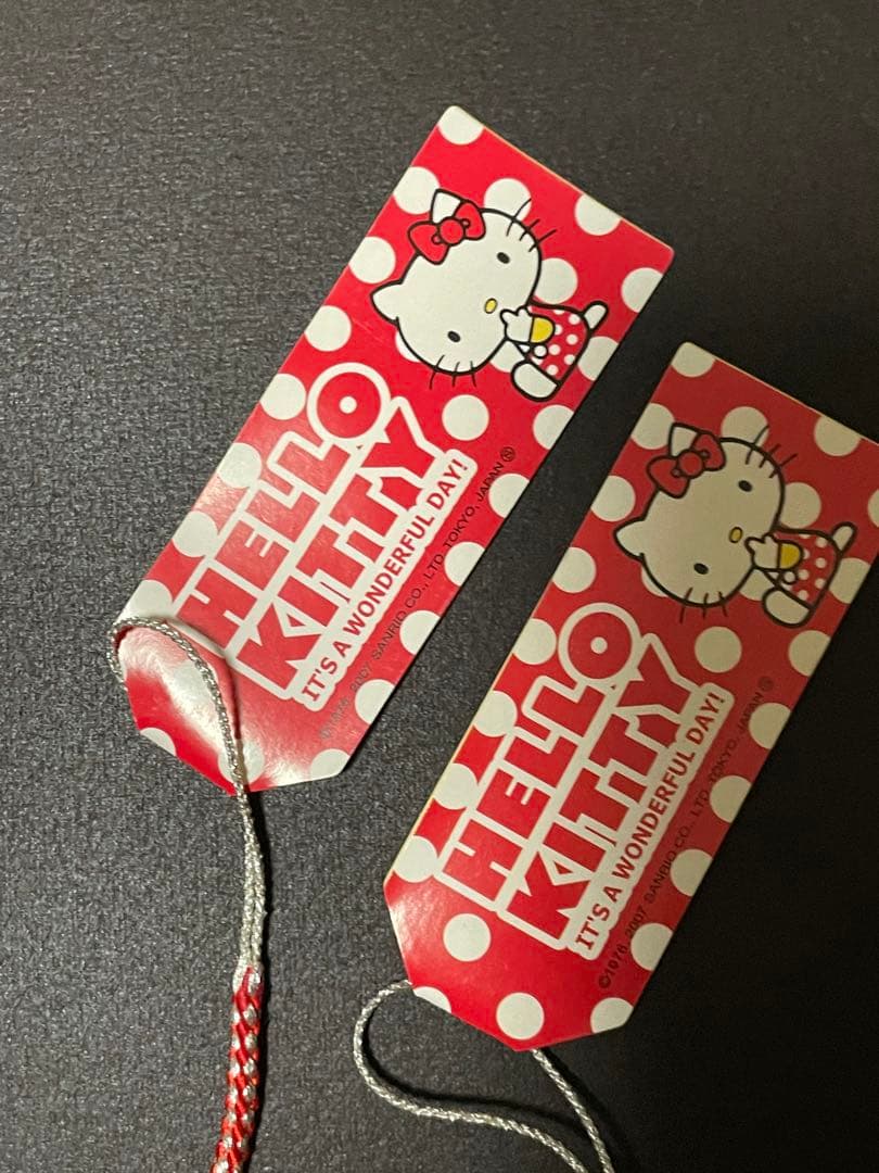 み*き様 激レア！ハローキティ 根付け ドットKT ぞう&飛行機　2個セット