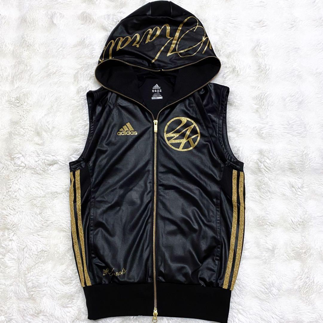 【試着のみ】adidas × 24Karats ポーチ付 ジャージ 2XS