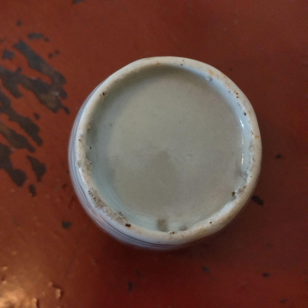 古伊万里　厚底高台　楓文そば猪口