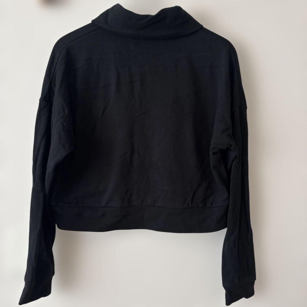 Callaway ブラック クロップドスウェット