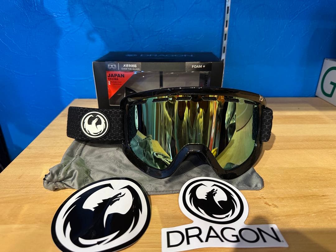 DRAGON FOAM ブラックミラーゴーグル