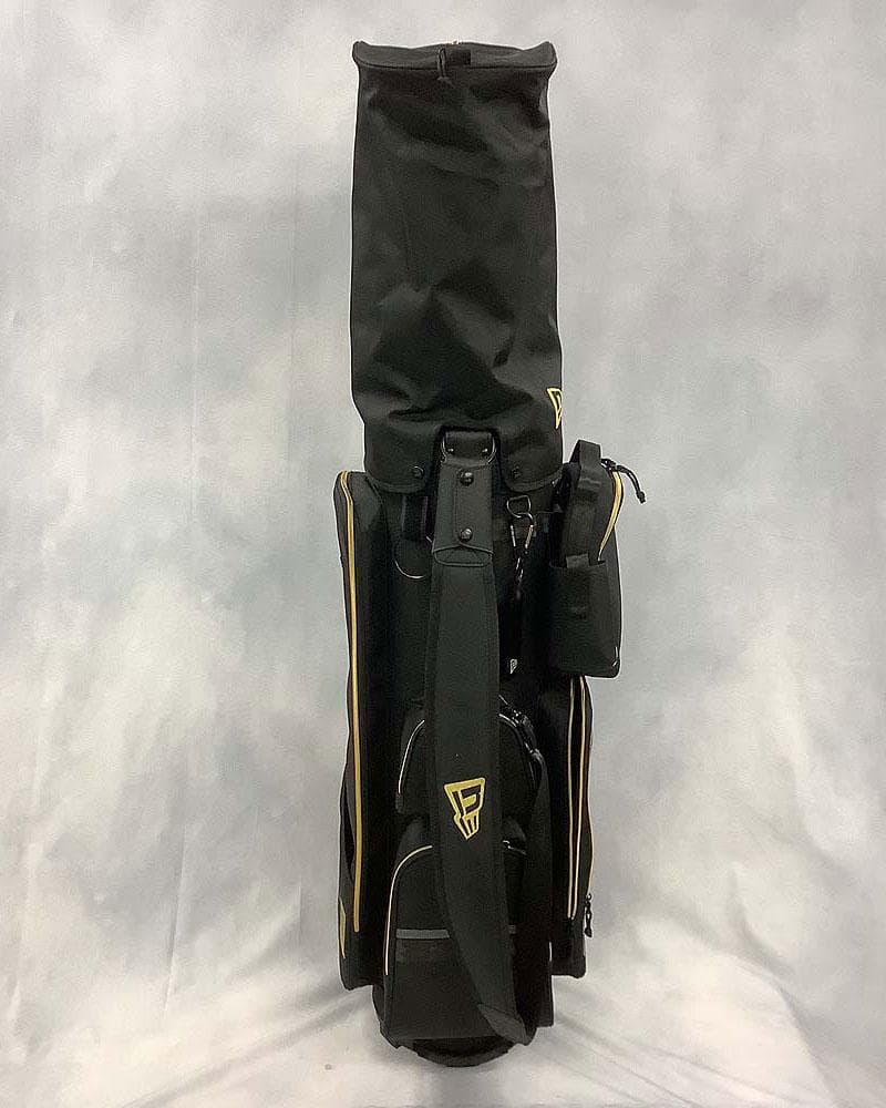 NEW ERA ニューエラ キャディバッグ ブラックxゴールド ポーチ付き