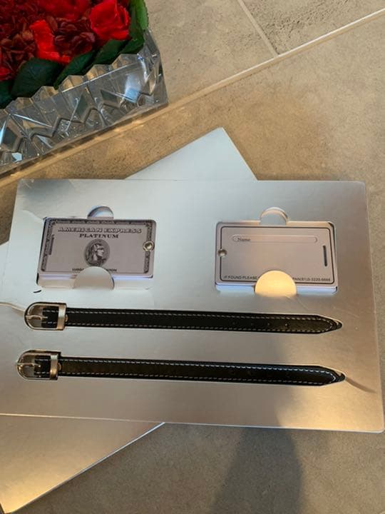 新品！AMEXカード　プラチナホルダーネームタグ