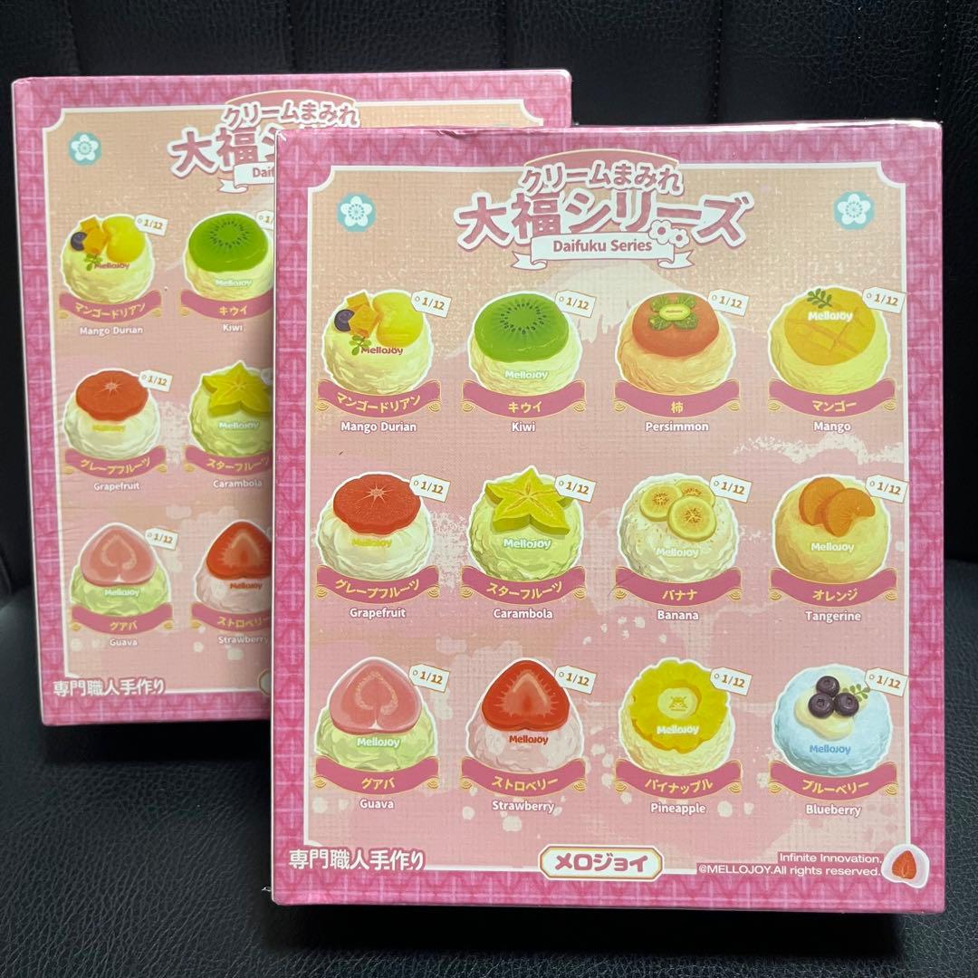 Mellojoy スクイーズ 大福シリーズ いちご キウイ 含む シュリンク付き