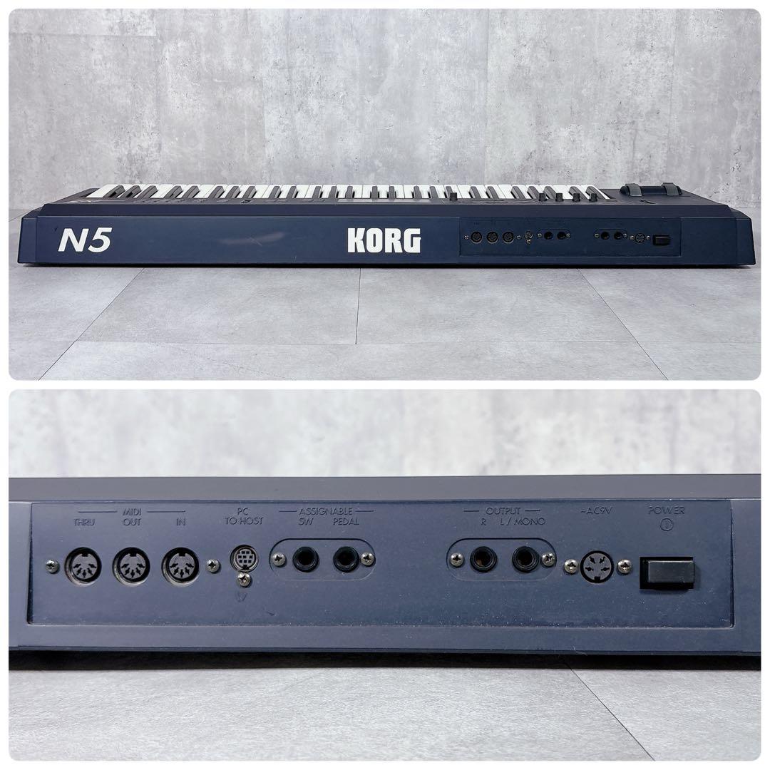 V634 KORG コルグ N5 シンセサイザー キーボード 純正ケース付属