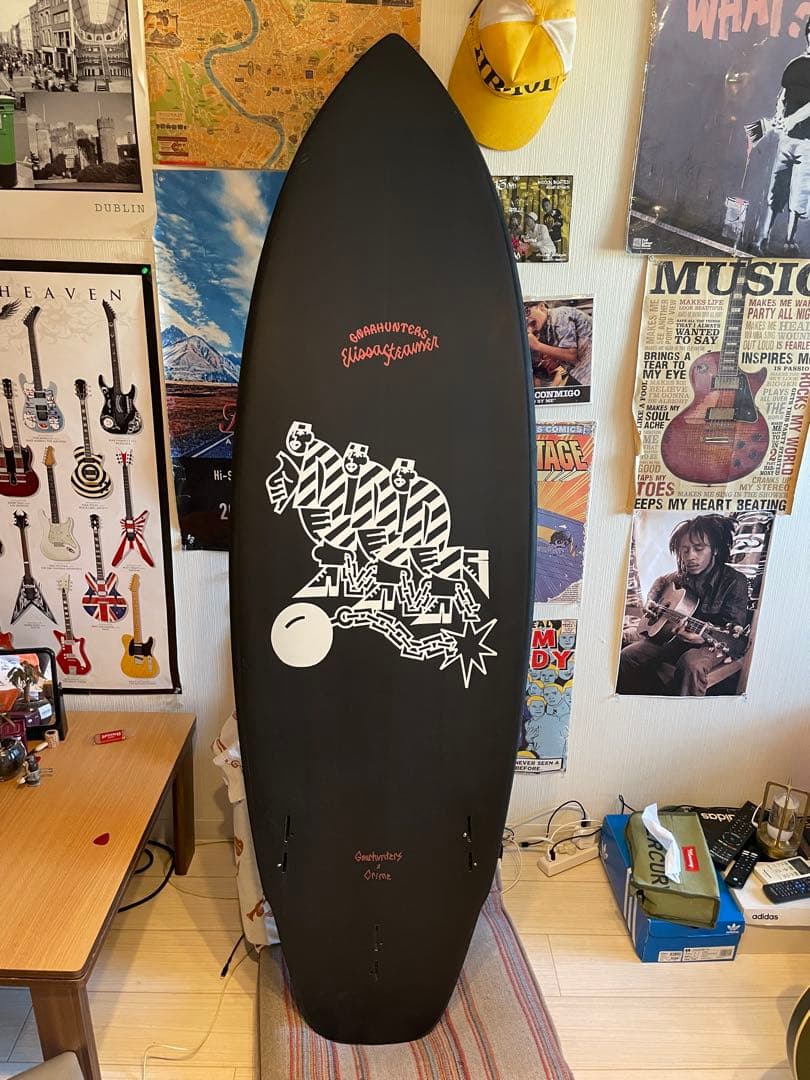 CRIME ショートボード ブラック