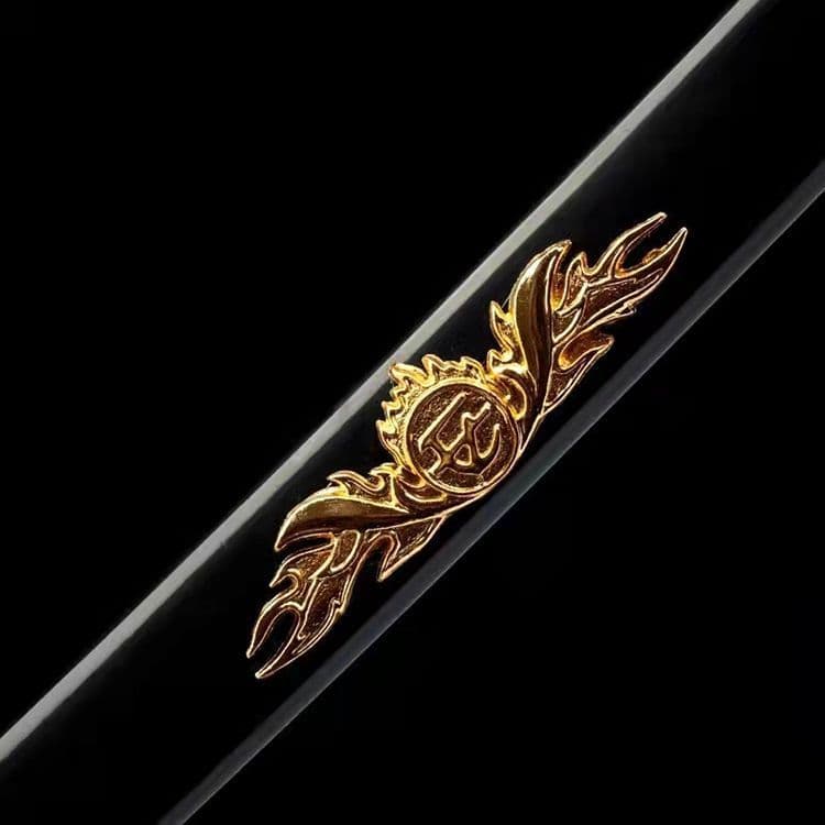 蛇の侍-黒 武具　刀装具　日本刀　模造刀 居合刀