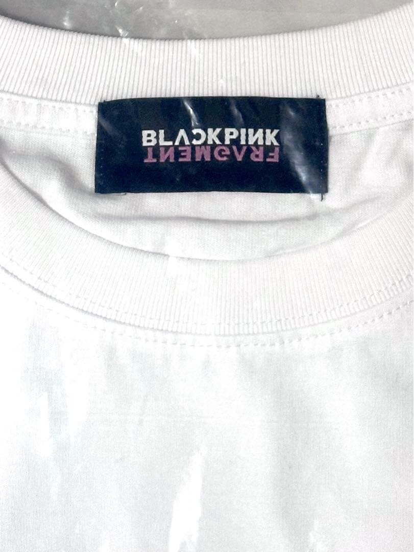 “BLACK PINK × FRAGMENT”TシャツBLACKFRGMT(S)