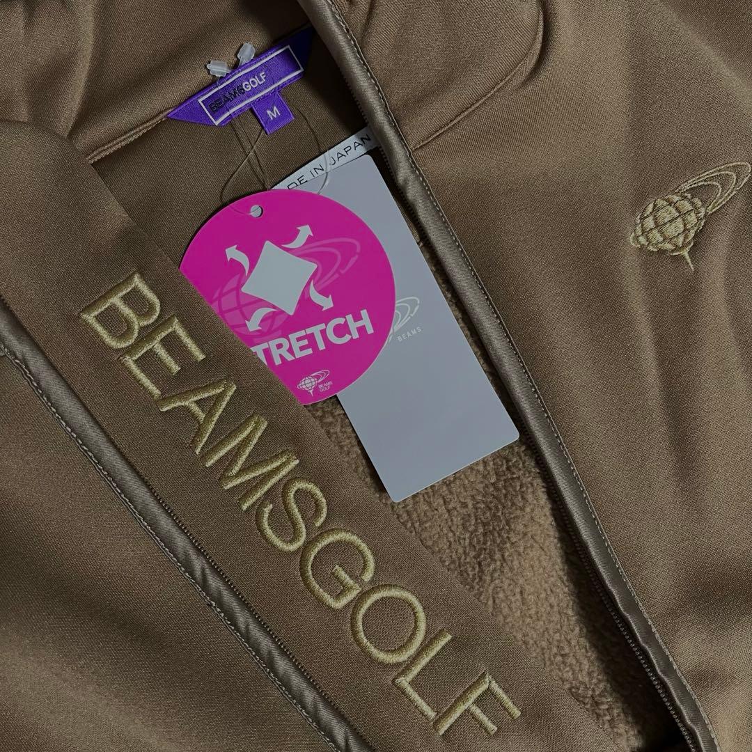 【新品未使用】BEAMS GOLF ビームスゴルフ ベスト 冬 ボア ロゴ