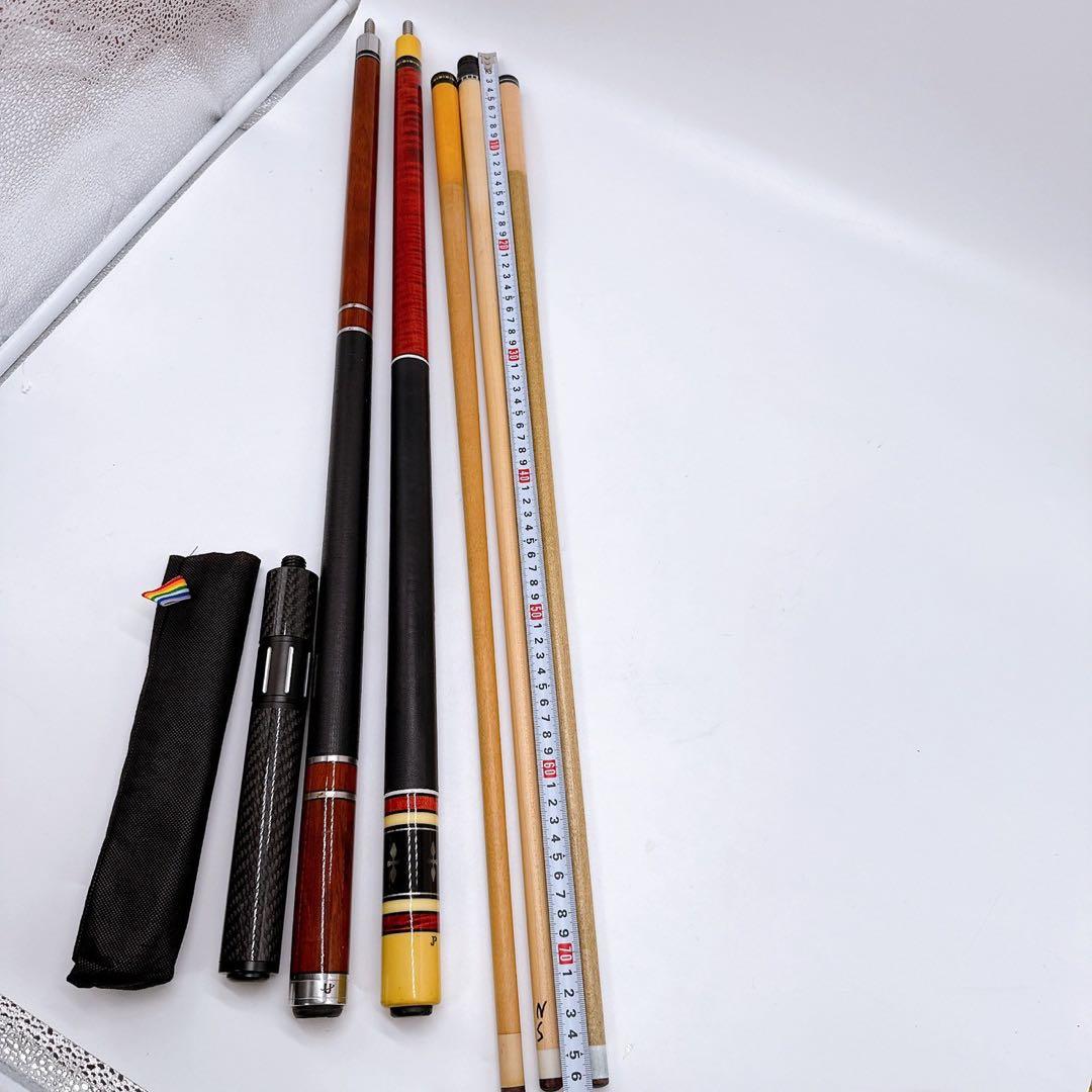 ビリヤードキュー キュー 詳細不明 全長151cm エクステンション・ケース付き