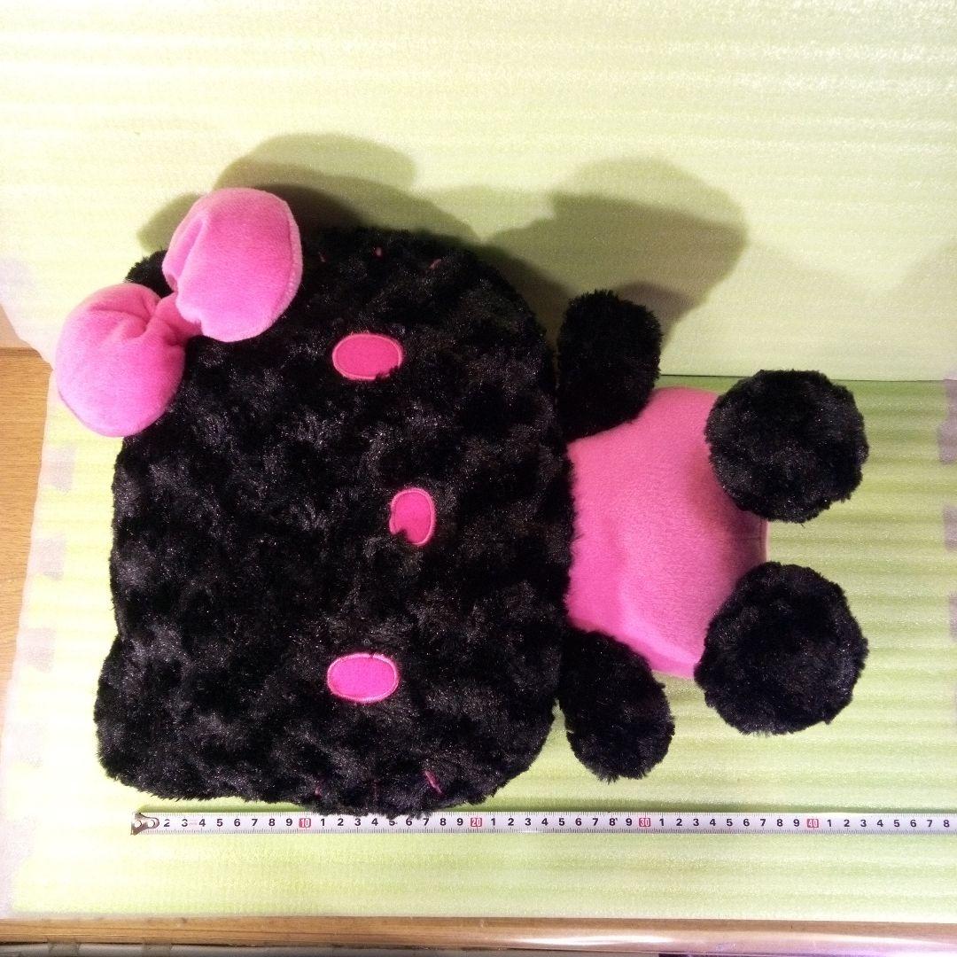 ハローキティ　ぬいぐるみ　EIKOH　エイコー　黒　ブラック　ピンク　レア