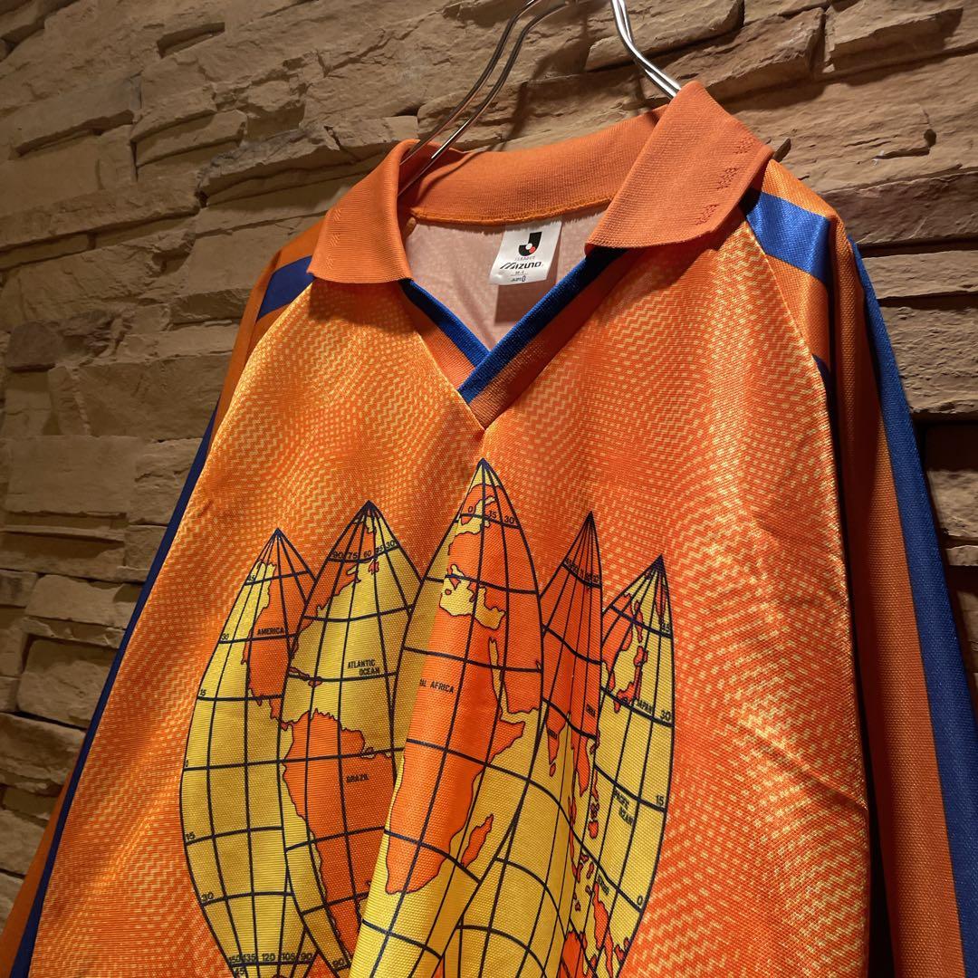 【当時物】90s'/MIZUNO×清水エスパルス/長袖ユニフォームJリーグ創成期