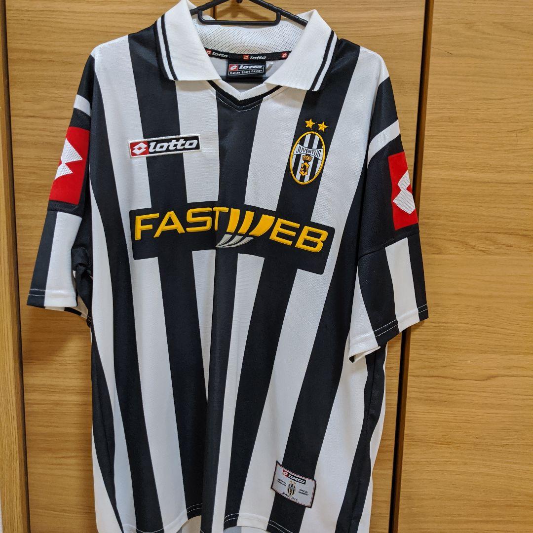 Juventus Lotto ストライプTシャツ L
