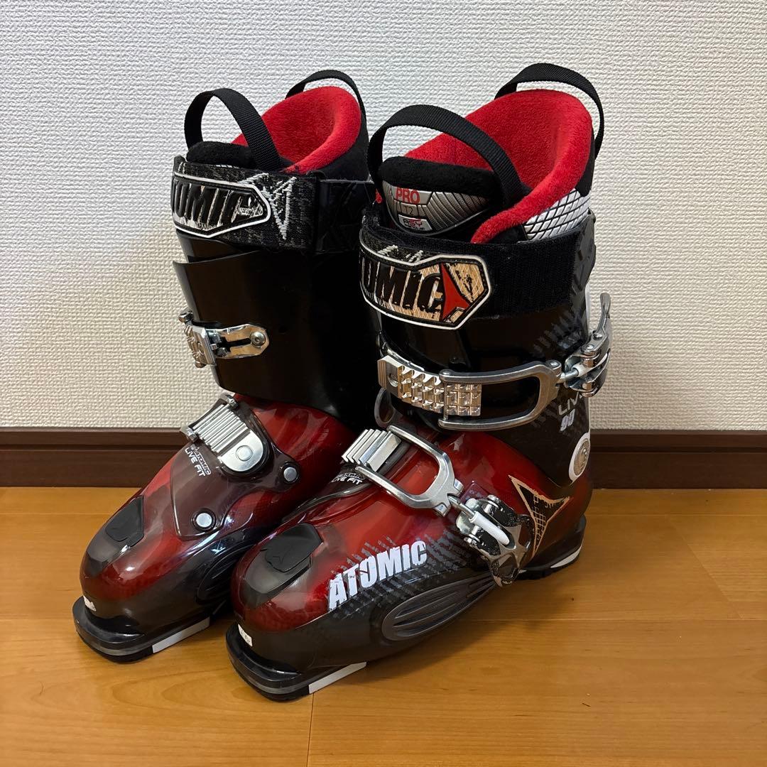 Atomic Live Fit Pro 26-26.5cm スキー靴 黒/赤