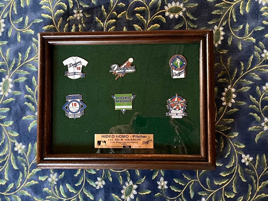 限定品　元大リーガー野茂英雄投手ピンバッジセット　1859/10000