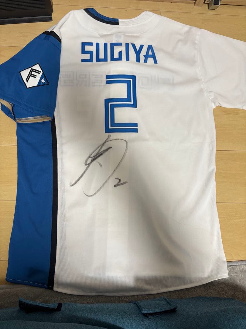 北海道日本ハムファイターズ 杉谷拳士 ユニフォーム サイン入り L