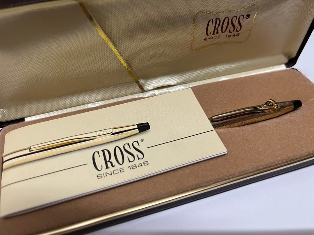 お値下げ！CROSSボールペン 10кт.GOLD FILLEDアンティーク