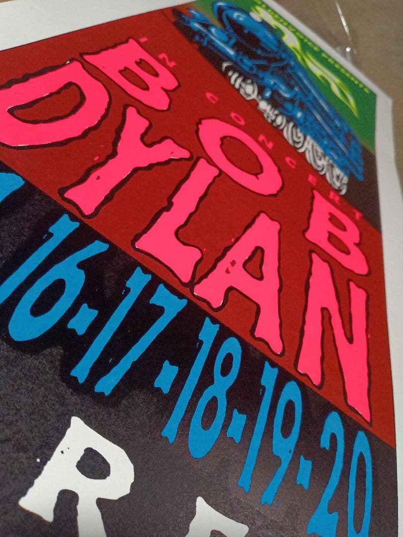 ミュージシャン bob dylan concert poster 1997 taz