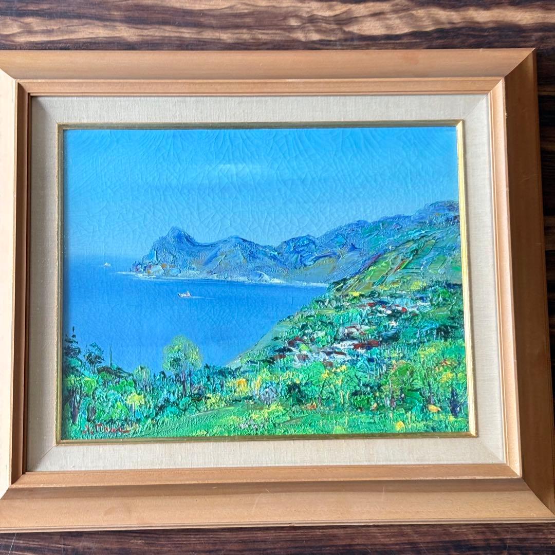 油彩 新井康須雄 光風会員・風景画・画家 C