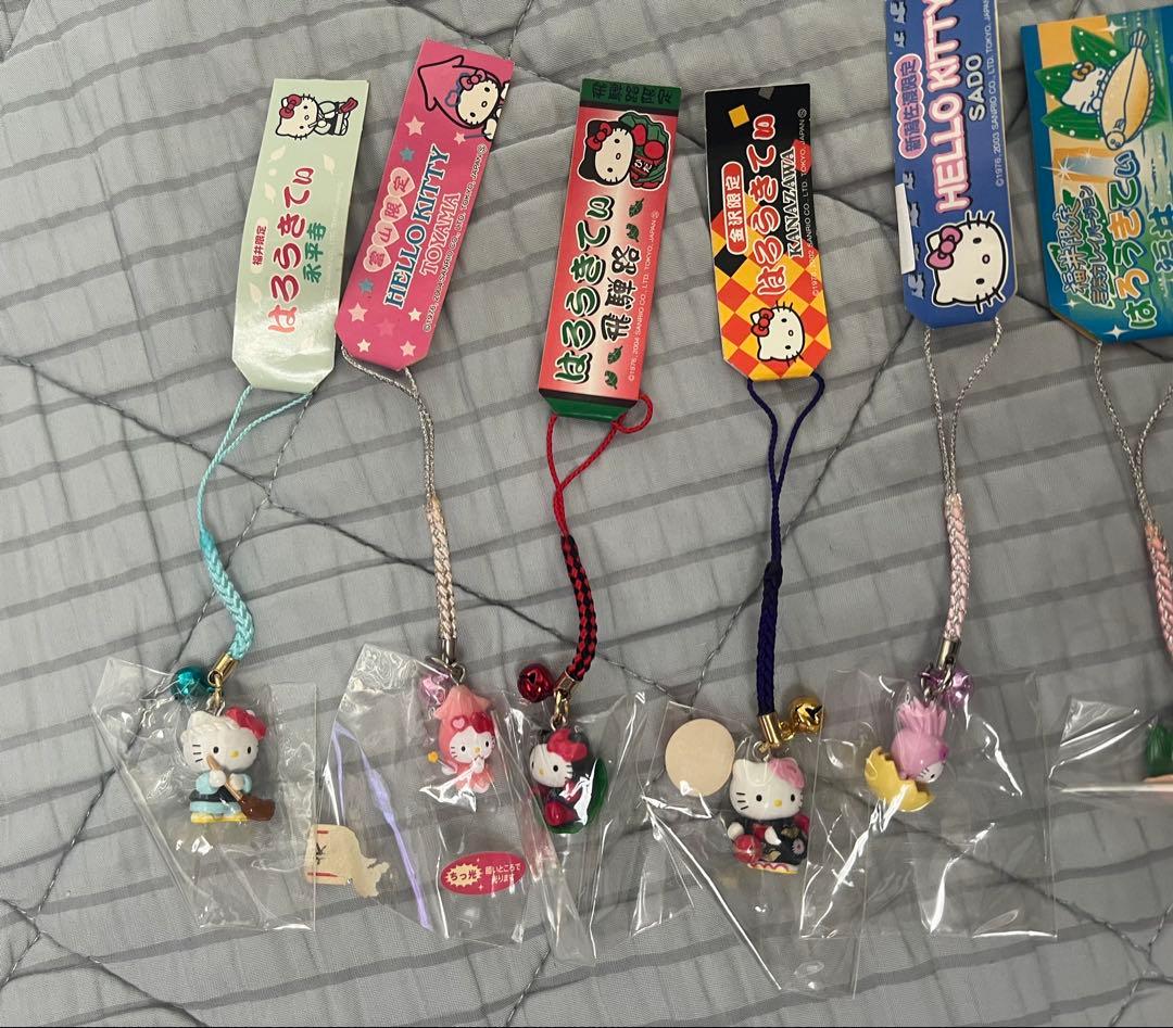 中部地方限定 ハローキティ ご当地ストラップ 14個セット