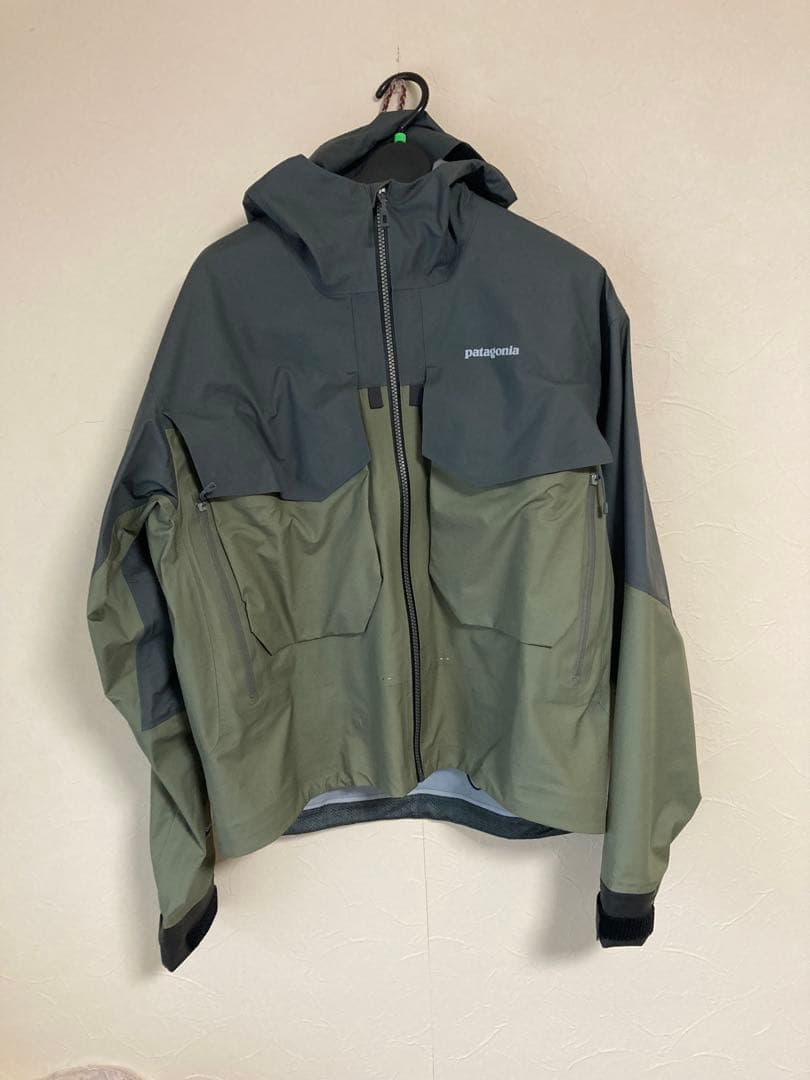 patagonia フィッシングジャケット グレー/オリーブ　SSTジャケット