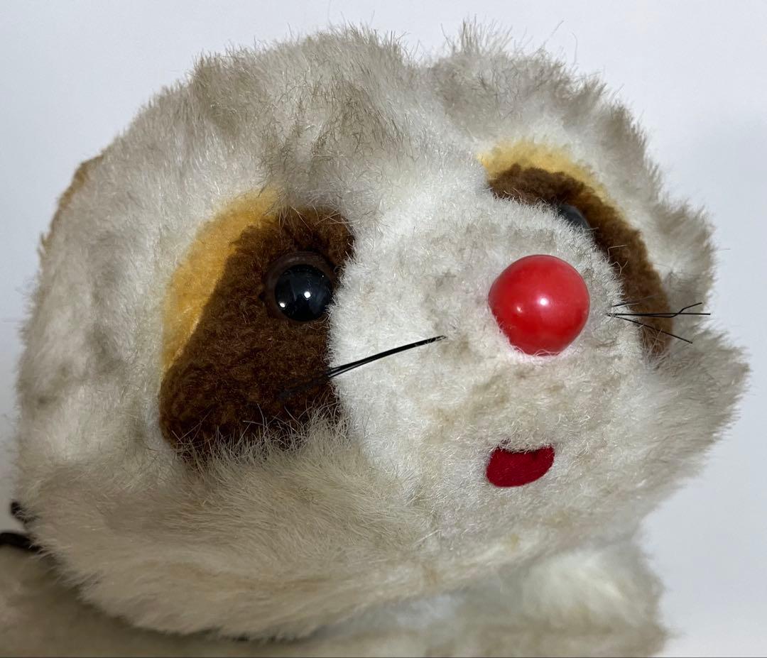 昭和レトロ☆アライグマ べべちゃん 洗えるぬいぐるみ ファースト社