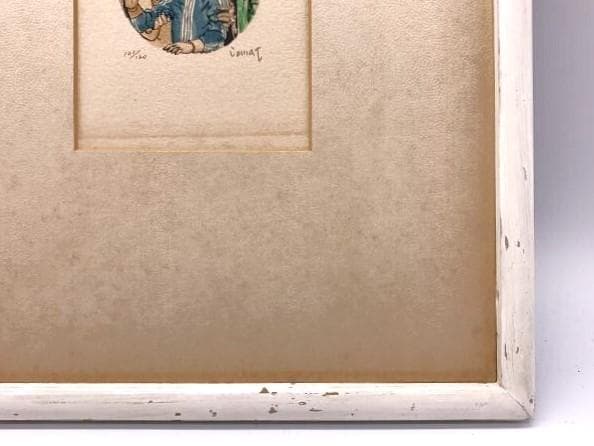 【 小松崎邦雄『天使』】　リトグラフ　ED101/120 　額装