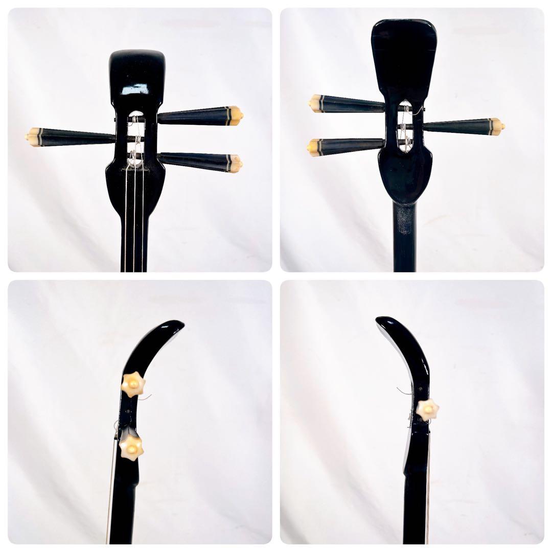 沖縄三線 三味線　本皮　蛇皮　へび革　強化張り