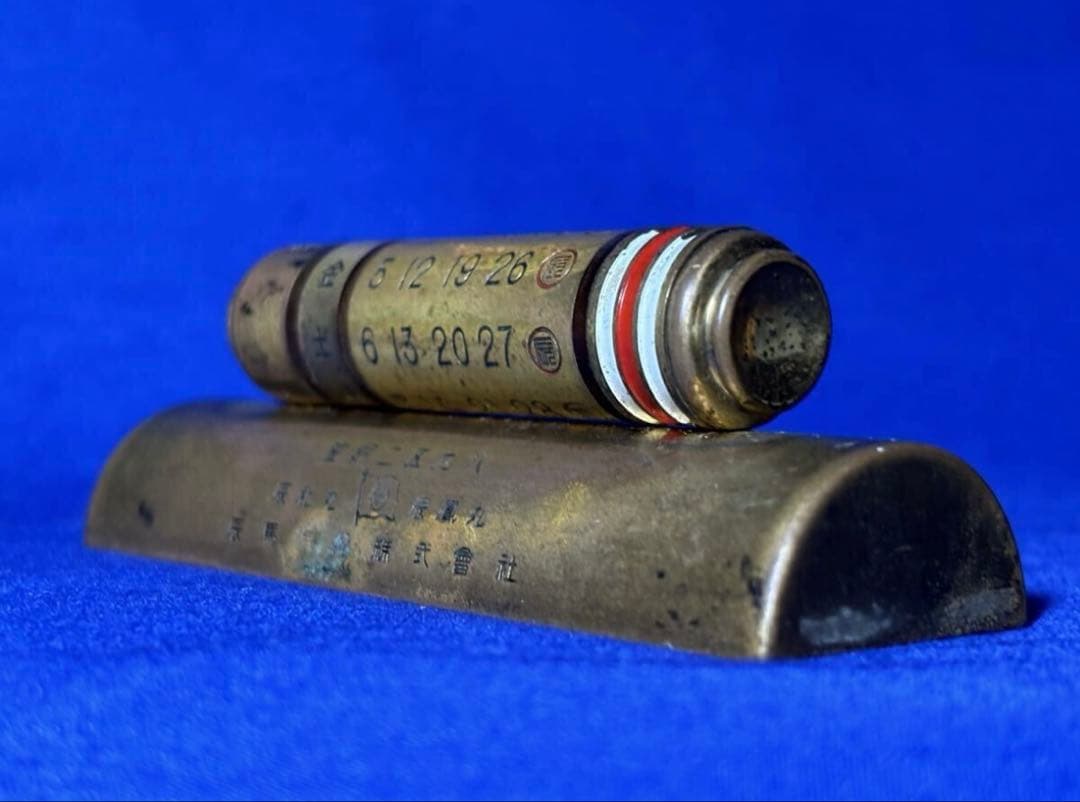 1938年製 日本海軍 特設輸送艦 辰和丸・辰鳳丸 竣工記念文鎮 軍艦 日本軍