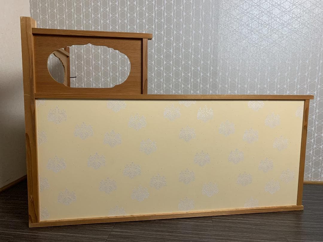 即中斎好 桐紋 台目棚 杉材 自在棚 組立式 茶道具 紙箱入 表千家 769