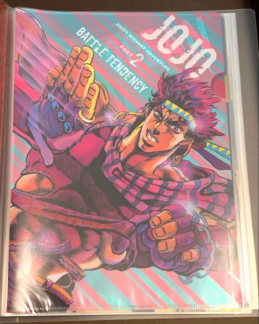 ジョジョの奇妙な冒険　原画展　クリアファイル8種類　1部〜８部