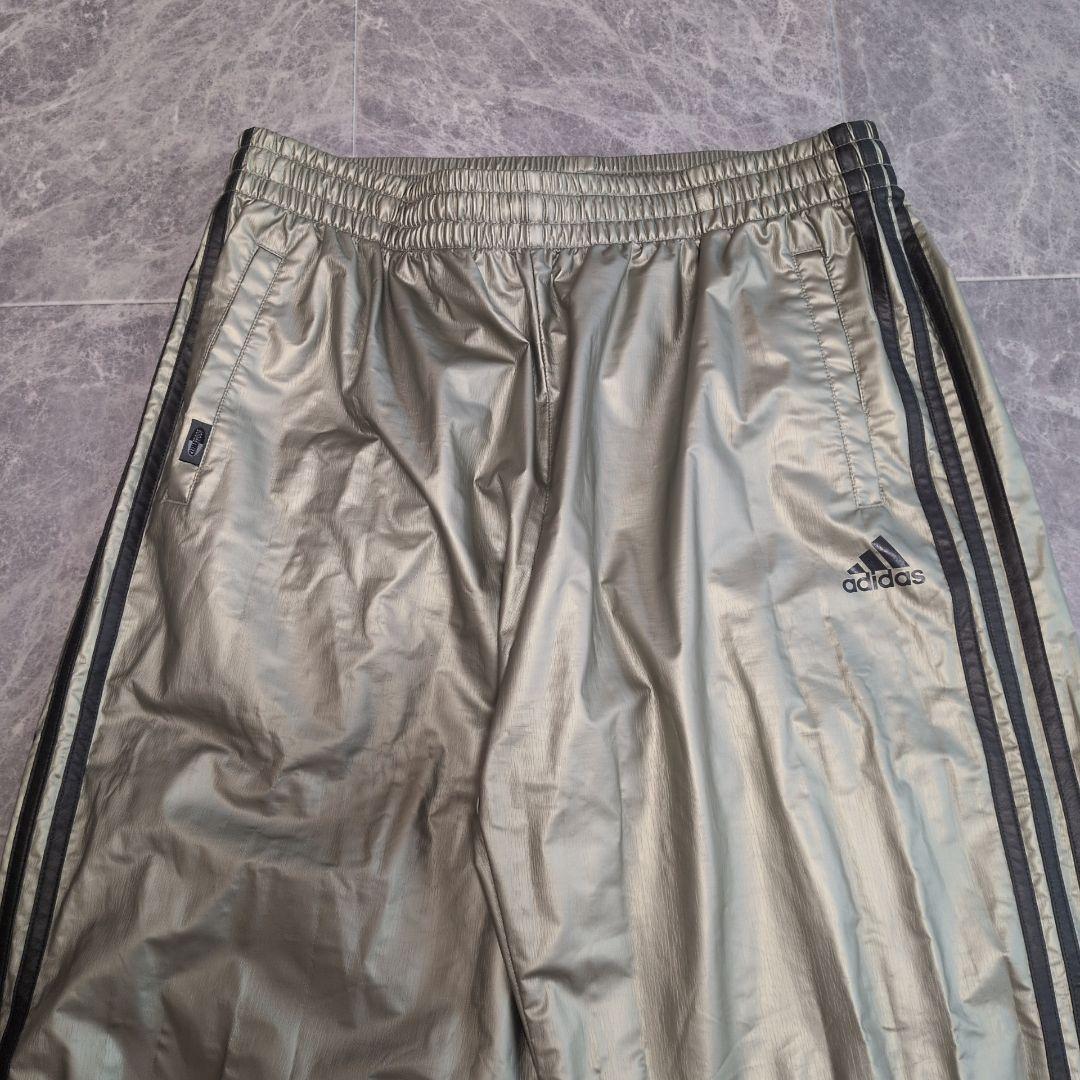 【未使用級】アディダス ジャージ 上下 セットアップ メタリック L 3本ライン