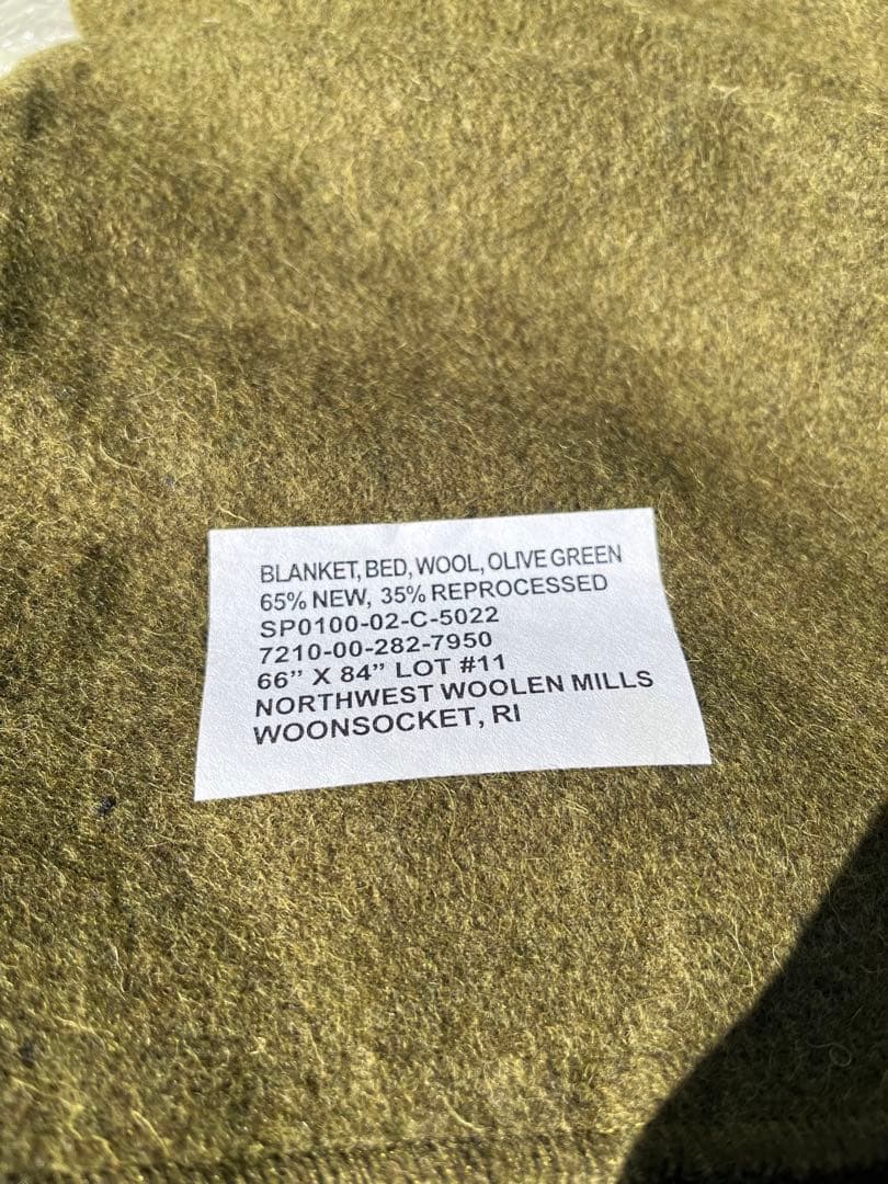 米軍放出未使用品 レア品 US-ARMY MEDICAL 米国製 ブランケット