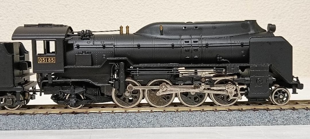 HOゲージ 天賞堂アダチ Ｄ51半流 蒸気機関車、モーター交換、メンテナンス済