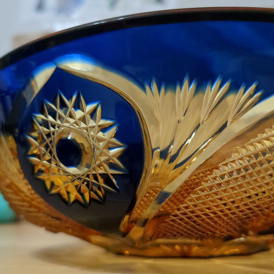 黒木国昭　綾切子菓子鉢