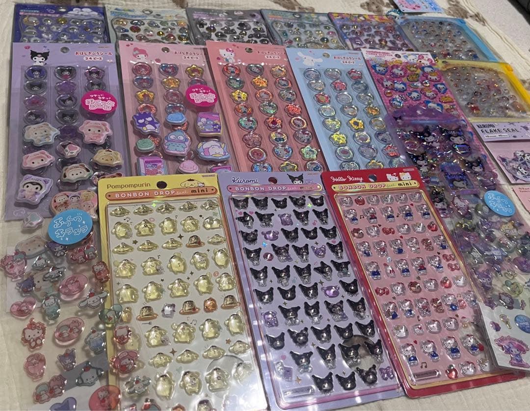 正規品ボンボンドロップ おはじきシール サンリオシール プチドロップ ぷっくり