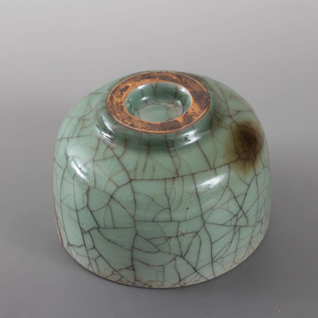 青磁 氷裂文 茶碗 古美術 古道具 茶道具