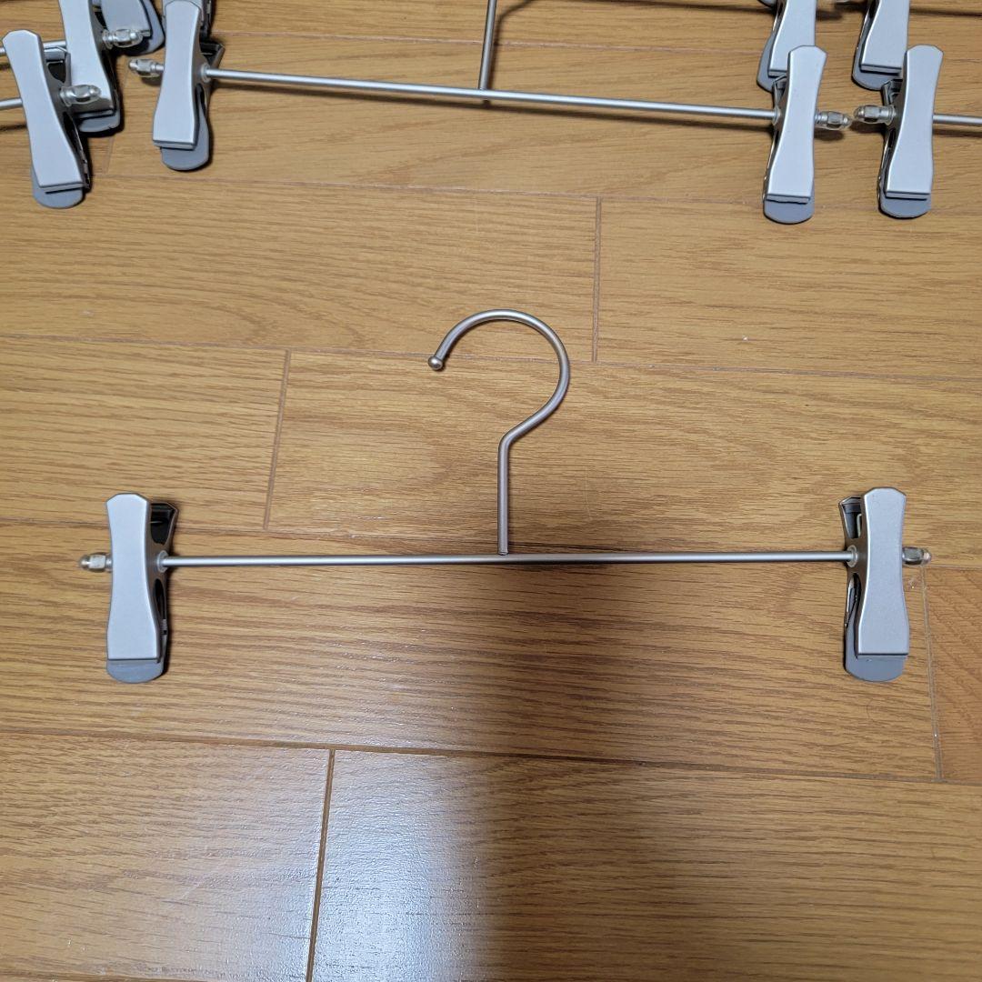 ボトム ハンガー 40本 セット ホワイトニッケルメッキ 什器 店舗