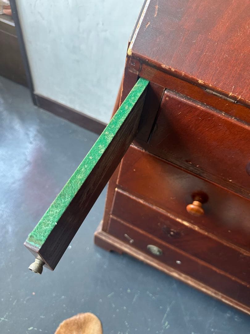 最終価格‼️アンティーク　木製ドロワー付きライティングビューローこの瞬間だけ❣️