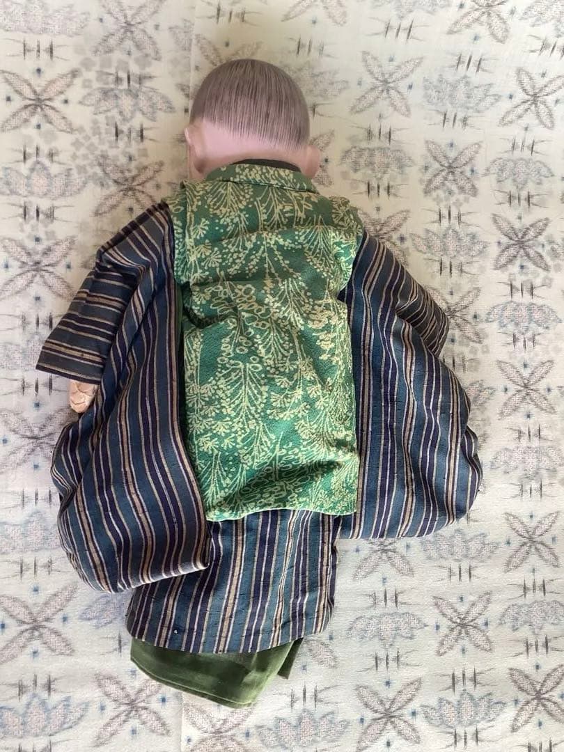 市松人形 松菊　竹取物語　抱き人形　アンティークドール　ビスクドール　40cm