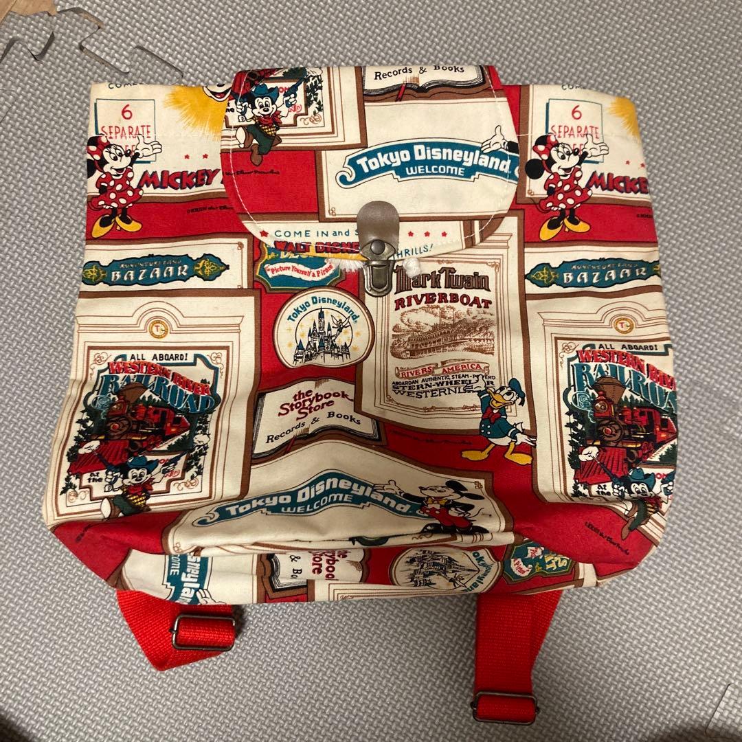 東京ディズニーランド　リュック　レトロ　難あり