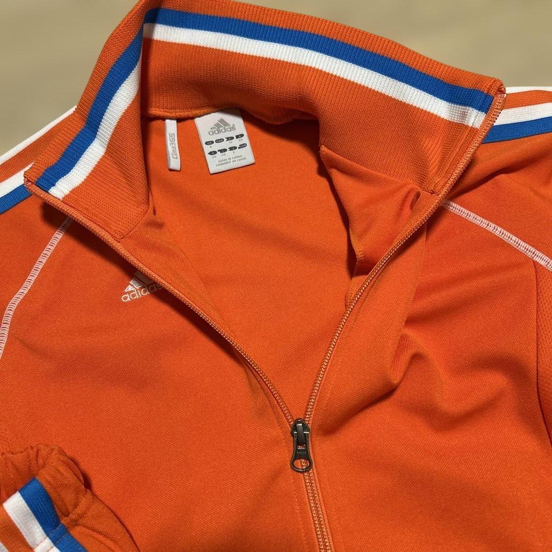 adidas ジャージセットアップ　上下　オレンジ　レディースSサイズ【未使用】