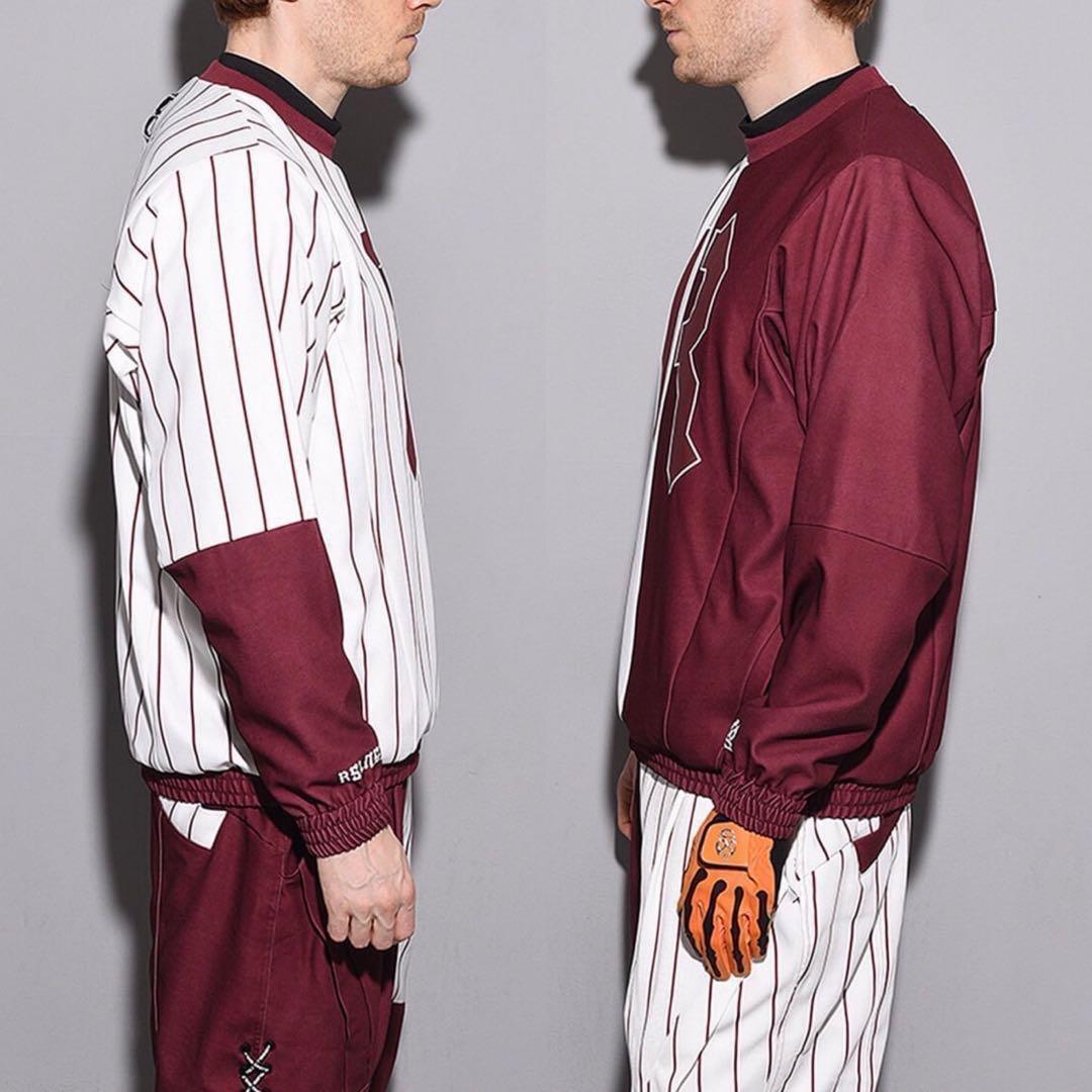 ラッセルノ ゴルフ バイカラー クルーネック プルオーバー セットアップ L 5