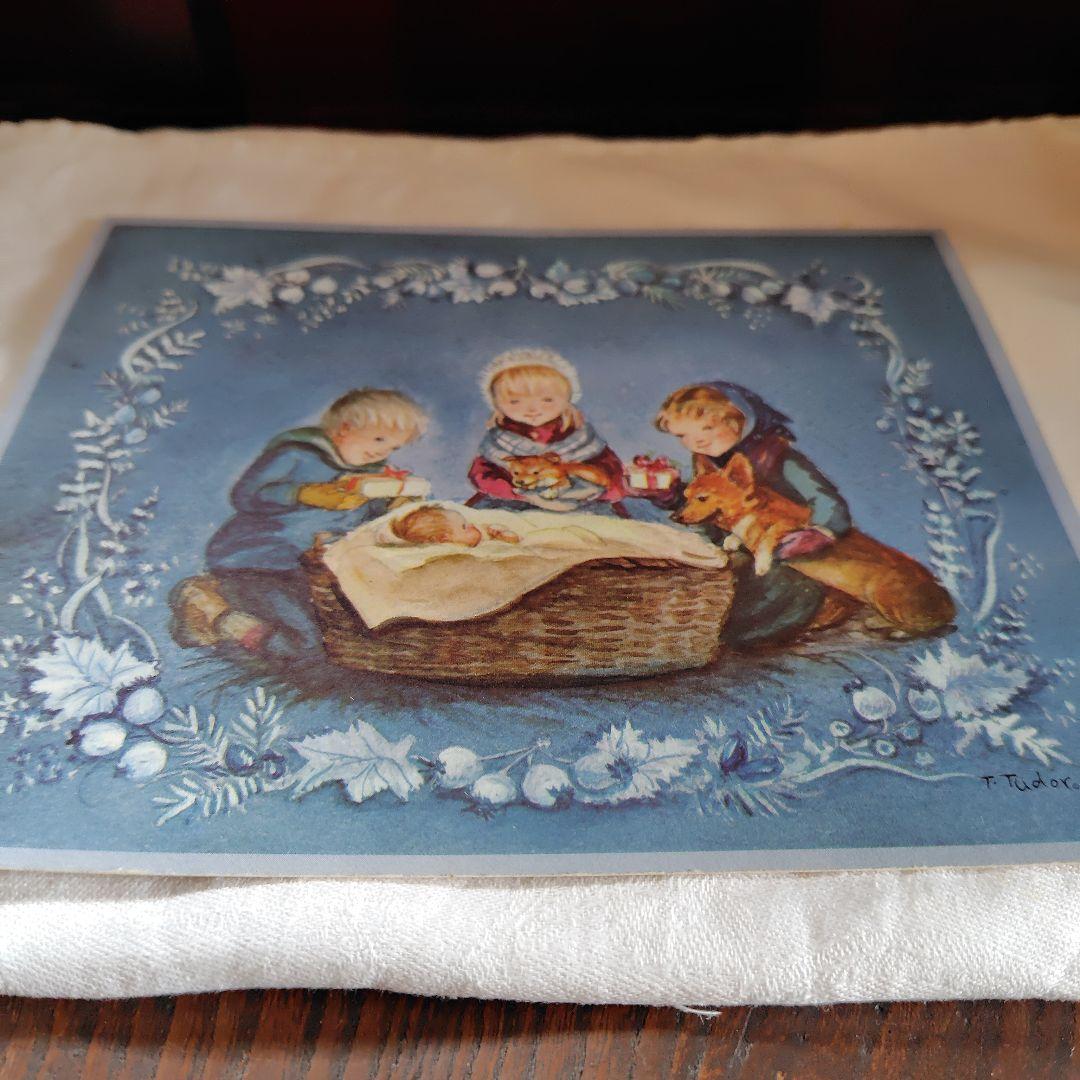 ターシャ・テューダーのヴィンテージクリスマスカード　１９６８年発行の貴重なカード