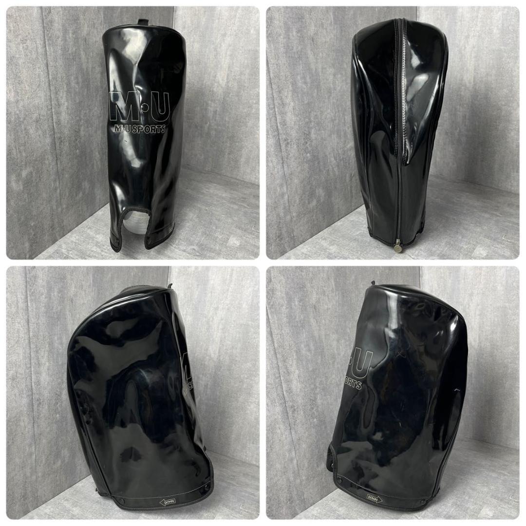 希少 ミエコウエサコ キャディバッグ エナメル キャスター付 刺繍 ゴルフ 廃盤