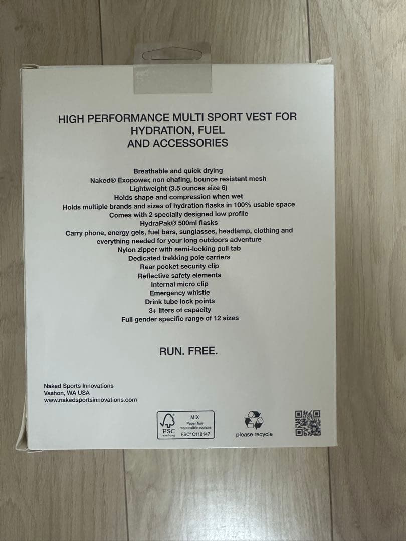 Naked Sports HC ランニングベスト レディース6 軽量