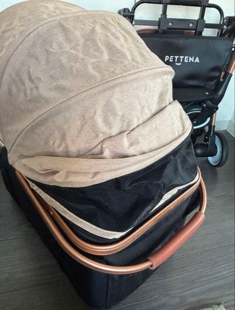 n*s様 PETTENA 最新ペットカート 折りたたみ式 黒